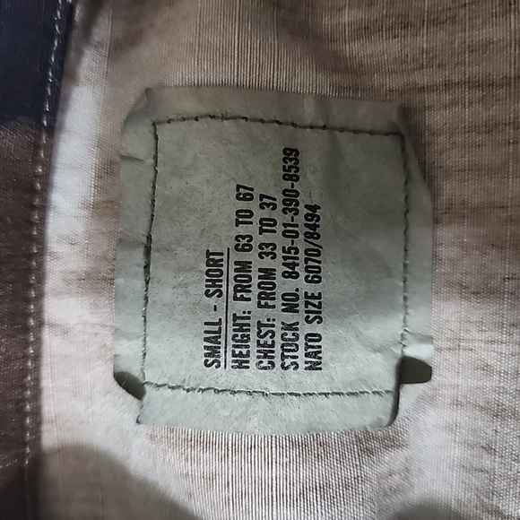 Air Force Issued Top Men Small Short Woodland Camo Button Up Shirt Long Sleeve - Picture 13 of 13